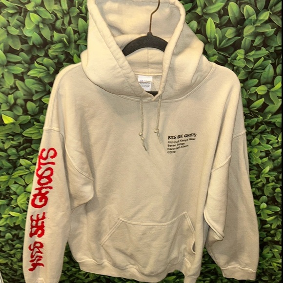 Gildan Kayne West X Takashi Murakami X KidCudi KIDS SEE GHOSTS Hoodie Merch2018 - Picture 13 of 16